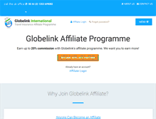Tablet Screenshot of affiliate.globelink.co.uk